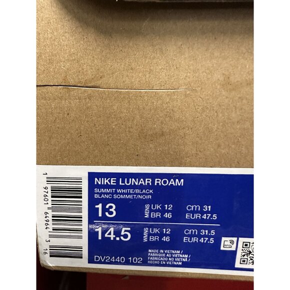 Nike Lunar Men's size 13 Light Smoke Summit White Black Shoes DV2440-102 - Picture 8 of 8